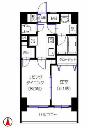 両国駅 徒歩6分 9階の物件間取画像